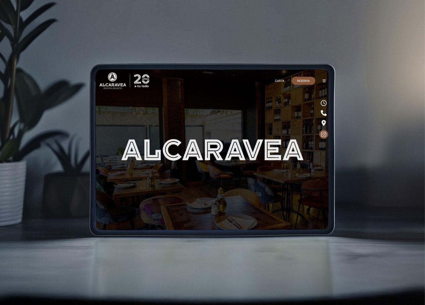 Plataforma con reservas online de Alcaravea