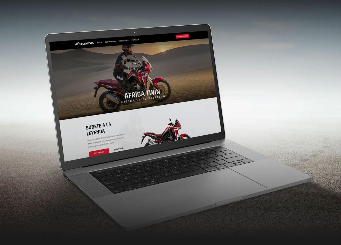 Plataforma web Honda Motos